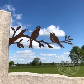 Птички на ветке украшение